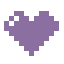 purple pixel heart